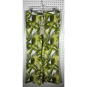 Tommy Bahama Green Leaf Print Wide Leg Pants